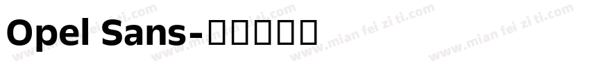 Opel Sans字体转换